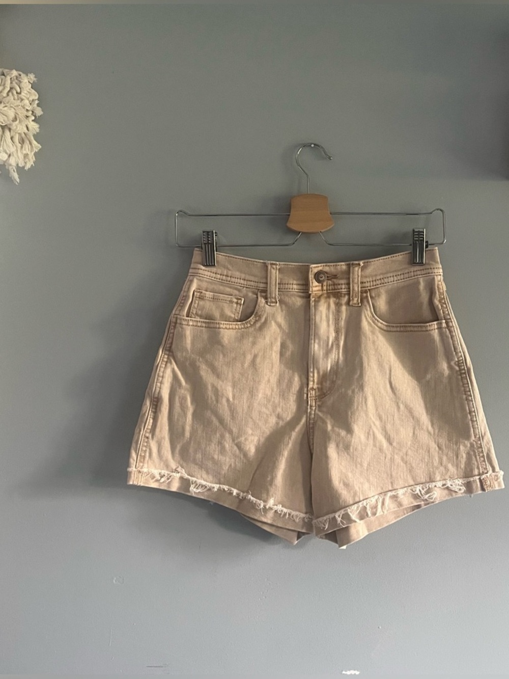 Hollister Beige Denim Shorts